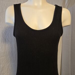 Long Ribbed Tank Dress - Size M